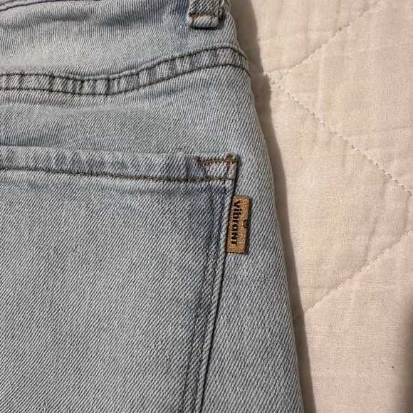 Vibrant Light Blue Flare Jeans - Picture 5 of 6